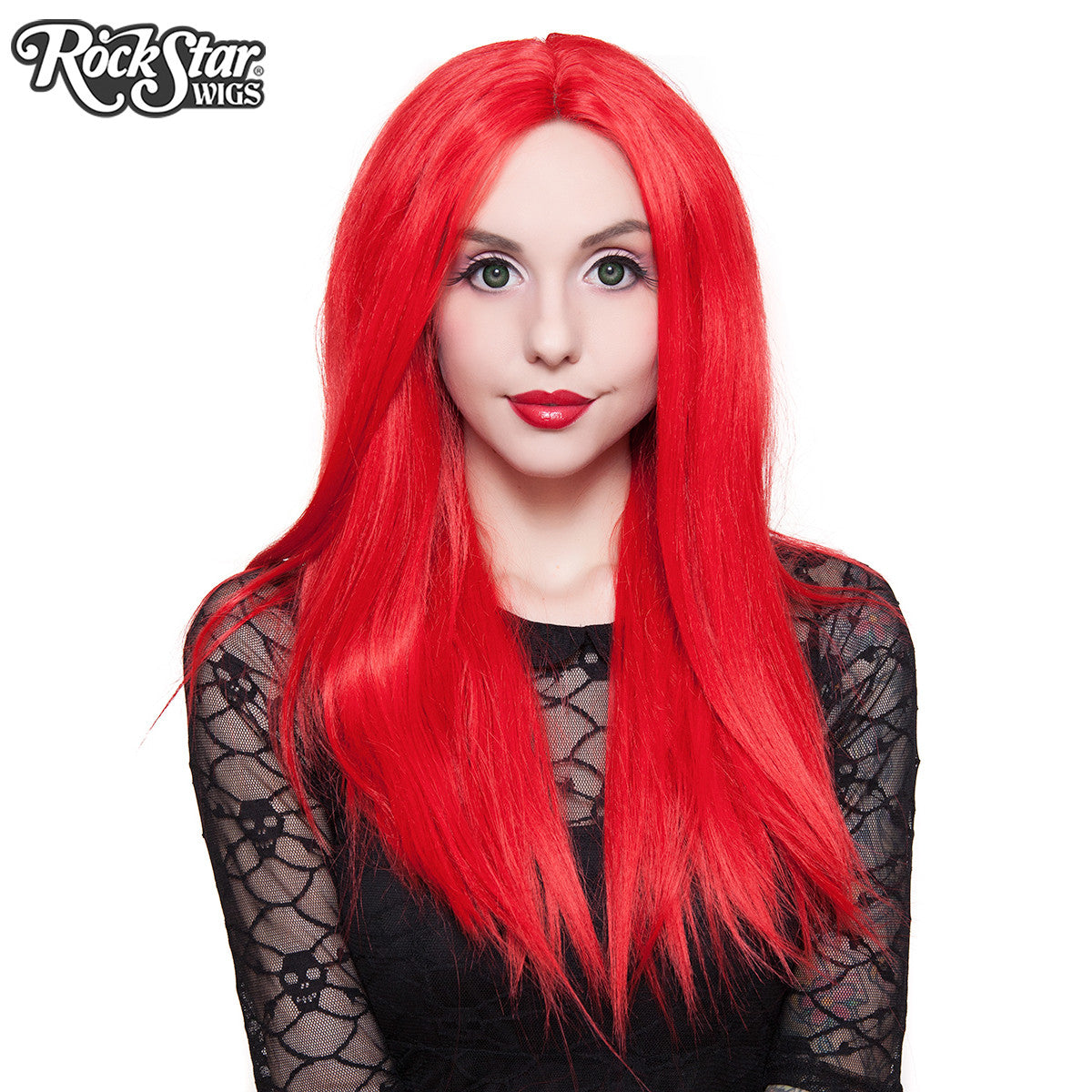 Lace Front 24" Long Straight - Red Mix - 00186