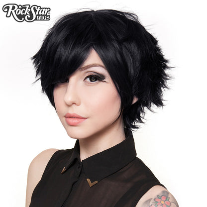 Cosplay Wigs USA™ <br> Boy Cut Short - Black -00258