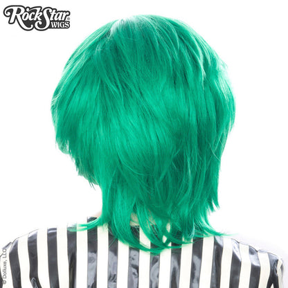 Cosplay Wigs USA™ <br> Boy Cut Long - Linden Emerald Jade Green -00452