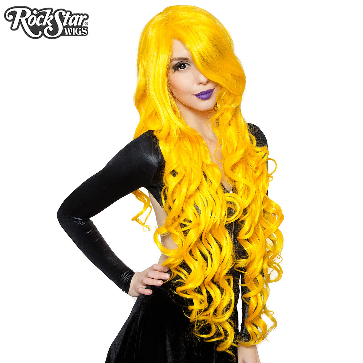 Cosplay Wigs USA™ <br> Curly 90cm/36" - Yellow -00378