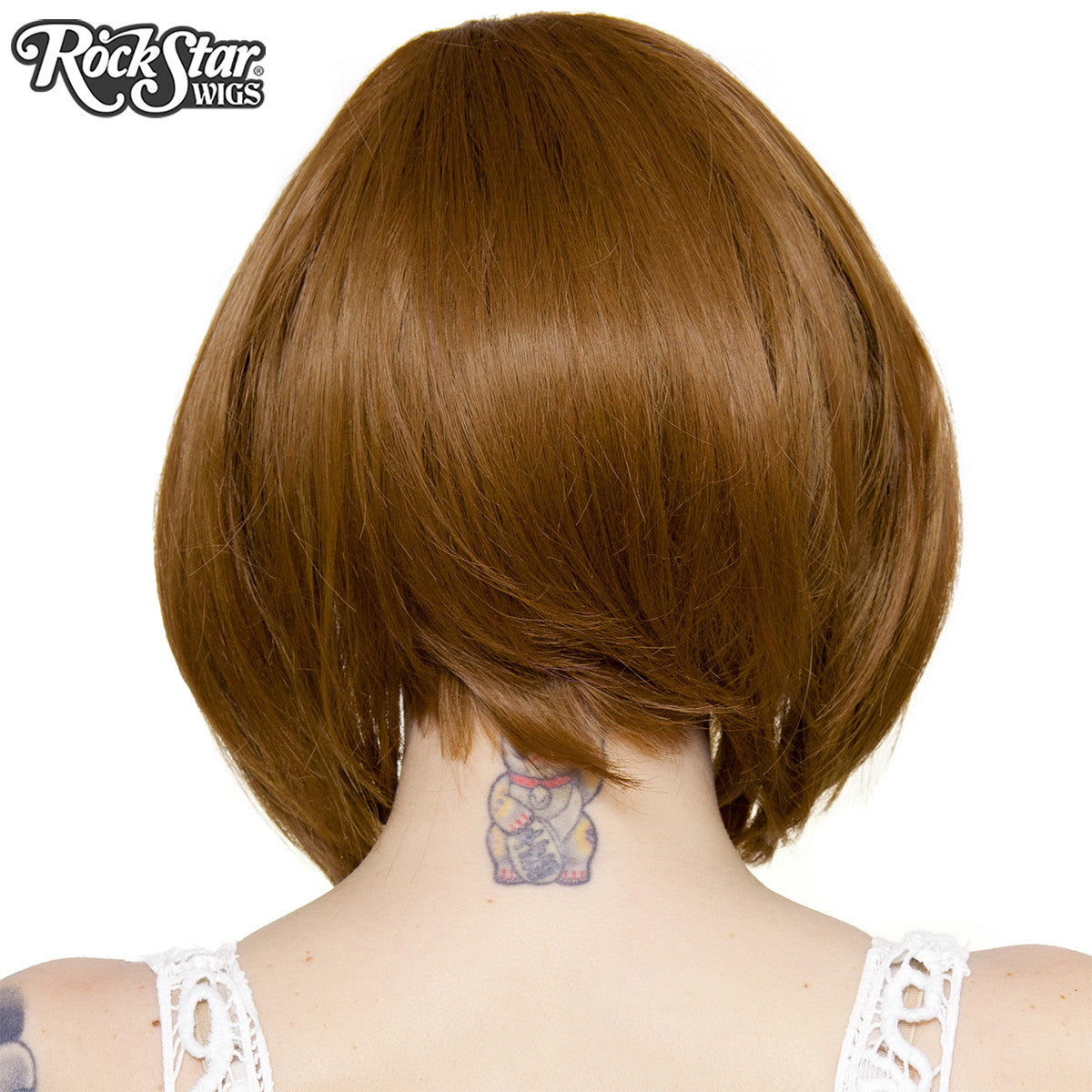 Lace Front Long Sleek Bob - Medium Brown Blend - 00764