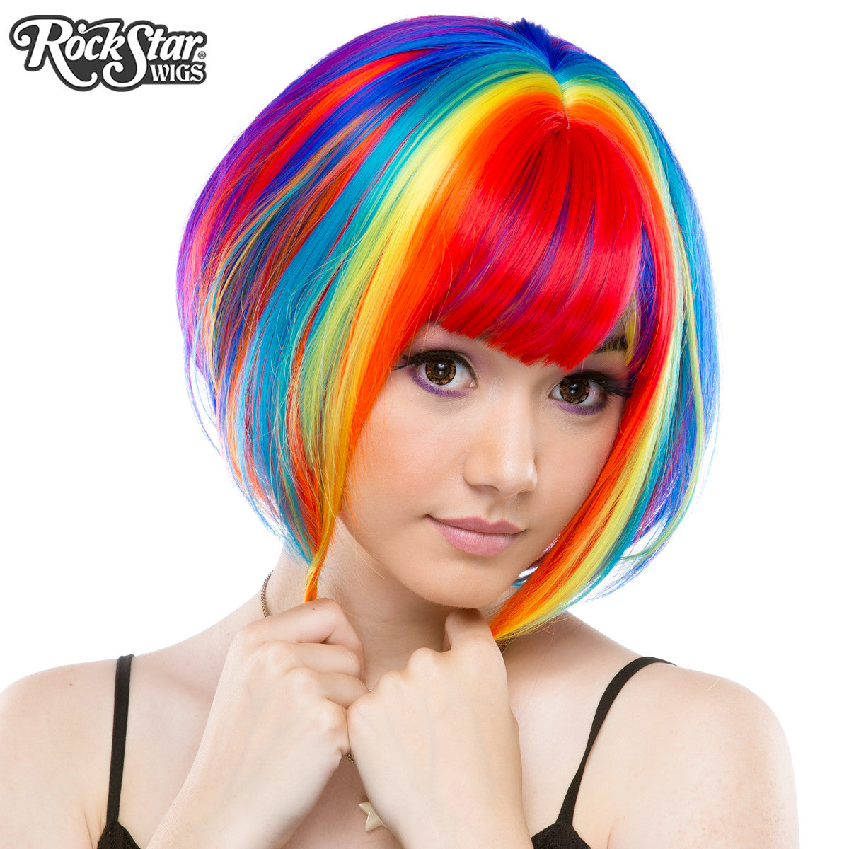 RockStar Wigs® <br> Rainbow Rock™ Collection - Rainbow Bob-00220