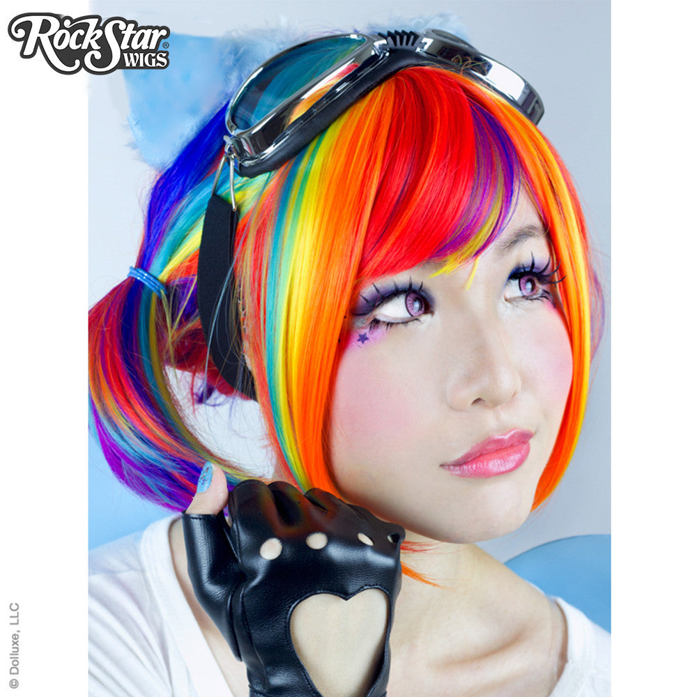 RockStar Wigs® <br> Rainbow Rock™ Collection - Rainbow Bob-00220