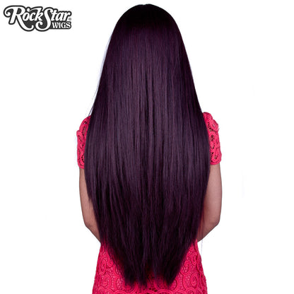 Lace Front Yaki Straight 32" - Black Mahogany Burgundy Mix-00590