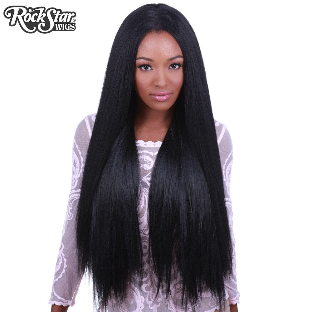 Lace Front Yaki Straight 32" - Black- 00591